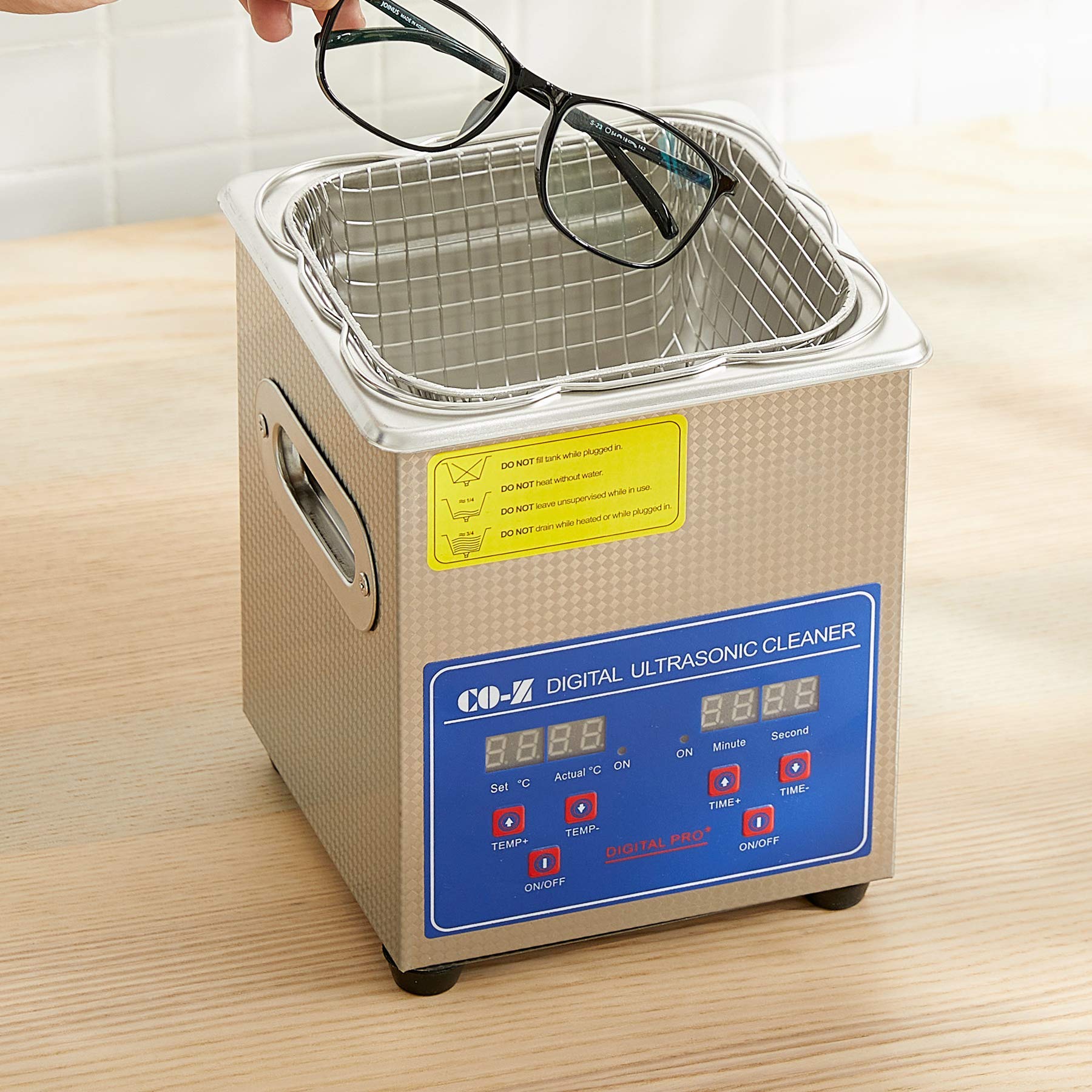 Verilux® 1.3L Ultrasonic Cleaner with Digital Timer and Heater, Professional 40kHz Retainer Denture and Jewelry Cleaner, Home Ultrasonic Cavitation Machine for Glasses Watches Verilux® 1.3L Ultrasonic Cleaner with Digital Timer and Heater, Professional 40kHz Retainer Denture and Jewelry Cleaner, Home Ultrasonic Cavitation Machine for Glasses Watches